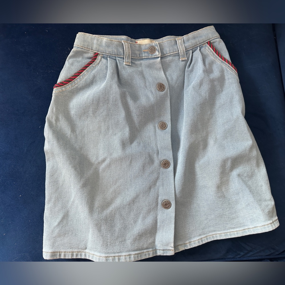 Gucci Girl’s Light Blue Denim Skirt